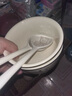 【⭐全网爆款】可爱小熊碗盘套装家用1人食陶瓷碗碟碗盘碗筷情侣 小懒熊1碗1勺【健康釉下彩】 实拍图