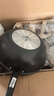 三禾微纳无涂层不粘炒锅可立盖炒菜锅无油烟含钛锅具32cm天穹黑配钢铲 实拍图