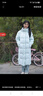 雪中飞【鹅绒】秋冬新款时尚百搭大口袋大长款连帽女士羽绒服女 云朵白|8211 XL 175/96A 实拍图