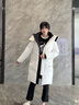 波司登25年冬季羽绒服男女情侣同款宽松中长款时尚加厚脱卸帽外套 实拍图