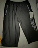 冰丝七分裤男夏季运动短裤沙滩裤宽松中裤男士速干休闲裤QLFY 713 711黑色（贴标） 4XL （166-180斤） 实拍图