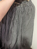 无印良品（MUJI）女式 强捻 抽褶裙 长半身裙女裙子女装格子裙25年夏季BE1VEC5S 黑色格纹 S （155/62A） 实拍图