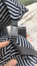 名创优品（MINISO）面包粒子枕U型枕学生午睡枕旅行便携护颈枕办公室头枕靠枕蓝灰色 实拍图