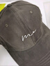 黛米安妮莎大头围棒球帽子男士潮流鸭舌帽女韩版休闲户外运动遮阳四季太阳帽 灰色 均码 60cm-65cm大帽围 实拍图