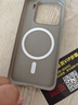 秒扬 钛灰色Magsafe强磁吸无线充电适用小米17手机壳15pro磨砂高级水泥灰14/13商务奢华超薄亚克力 细圈磁吸【钛灰色】柔润pc 小米15 实拍图