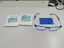 依视路（ESSILOR）钻晶A4单光眼镜片现片1.55非球防蓝光双面双面防UV配镜1片送镜布 实拍图