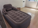 阿尔法三层充气床垫家用气垫床加高加厚冲气床电动充气简易折叠打地铺床 带靠背+家用电泵 长203*宽100*高52cm 实拍图