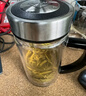 希诺双层玻璃杯男家用商务办公水杯带手柄泡茶杯子XN-9321 435mL 实拍图