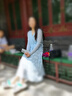 秋水伊人温柔蓝连衣裙夏季新款女装慵懒优雅吊带连衣裙 浅蓝 M 实拍图