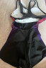 速比涛（Speedo）唐钱婷同款泳衣女泳感健身温泉度假防晒修身显瘦连体泳衣 黑/紫38 实拍图