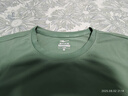 鸿星尔克短袖男夏季新款冰感速干衣跑步健身休闲百搭t恤衫运动上衣T恤男士 清新松绿-冰感ERKE L 实拍图
