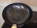臻三环章丘铁锅炒锅手工锻打铁锅无涂层不易粘锅炒菜锅厨房好物一环轻音 古法烤蓝 28cm 实拍图