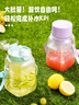 BabyStar 【国家补贴】十叶刀头榨汁机小型无线榨汁杯便携果汁机榨汁桶榨汁机迷你家用大口径多功能吨吨杯 1000ML 薄荷绿大容量 实拍图