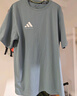 阿迪达斯 （adidas）t恤男夏季运动透气轻薄宽松棉短袖 雾霾蓝/白 XL  实拍图