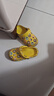 巴布豆（BOBDOG）儿童拖鞋男女童宝宝凉鞋室内外软底洞洞鞋 黄色 180码 实拍图