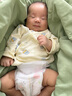 布昔熊【2件装】新生婴儿儿0-3月半背衣四季纯棉上衣初生婴儿宝宝长袖衣 四季款-2件装（小企鹅+小奶瓶） 59 （01-3个月12斤以内） 实拍图