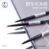 火烈鸟眉笔防水顺滑不易晕染自然持妆细芯眉笔双头含眉刷纤细描绘 02灰棕色单支眉笔 实拍图