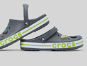 crocs卡骆驰洞洞鞋贝雅卡骆班轻便耐磨一脚蹬休闲鞋|205089 石板灰/青柠绿-0GX 44 (280mm) 实拍图
