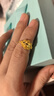 周六福（ZLF）  黄金戒指女活口足金999心心相印女戒 计价 15号-3.43g 实拍图