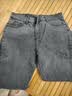 薄款牛仔裤男士大码宽松直筒休闲长裤春夏季耐穿耐磨劳保工作裤子  灰色（单件装） 32 建议130-140斤 实拍图
