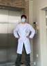 永凌白大褂长袖男女护士服医生用白大衣工作服学生实验美容院纹绣师 男款长袖白大褂【京仓直发】 2XL （女155斤内，男190斤内） 实拍图