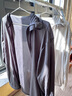 【轻薄凉感】网眼防晒衣男士新款潮流连帽外套透气户外钓鱼服外套 JY-网眼防晒衣【2件】浅灰+深灰 5XL （180-200斤） 实拍图