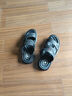骆驼凉鞋男一脚蹬拖鞋夏季牛皮透气沙滩鞋两穿 P15M211020A 黑色 39 实拍图