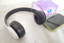 【京东物流】P47头戴式蓝牙耳机耳麦游戏无线耳机运动轻便耳罩式高颜值拍照ins复古风校园学生儿童 白色 实拍图