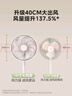 美的（Midea）电风扇落地扇台扇家用大风量遥控摇头电扇宿舍轻音低噪台式桌面两用节能 【 网圈加大  风力更强】远程遥控SAH35MR 实拍图