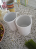 白杯简约陶瓷马克杯家用喝水专用杯早餐杯漱口杯子大容量加厚杯 纯白陶瓷杯【单杯】 2个 320ml 实拍图