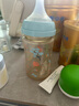 贝亲（Pigeon）PPSU双把手防胀气奶瓶240ml 丛林小兔 M号奶嘴 3月+ AA218 实拍图