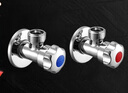 摩恩（MOEN）精铜加厚冷热水角阀2件套装 一冷一热三角阀 4分通用止水阀 实拍图