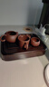 唐丰（TANGFENG） 鸡翅木小茶盘储水式黑檀茶台托盘旅行干泡功夫茶具实木茶台 黑檀小盛水茶盘 实拍图