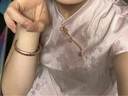 三彩大码女装2025夏季新款新中式立领连衣裙提花修身改良旗袍胖MM 浅粉花卉 L 165/92B 实拍图