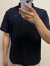 KOLON SPORT/可隆速干POLO 男士吸湿小翻领抗菌户外运动印花短袖 LHPT5MTT31-BK 黑色 M 170/92A 实拍图