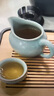 初伍竹制茶盘茶具套装家用小型沥水茶台汝窑功夫茶壶茶杯轻奢高档套餐 实拍图