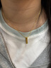 舒缘生日礼物女生送老婆女友朋友高级走心实用结婚纪念日黄金项链女士 【定情款】黄金吊坠-默认刻字 实拍图