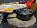 三本盛日本进口奶锅不粘锅铁锅无涂层宝宝辅食锅热牛奶锅泡面小汤锅 日本手打锤纹奶锅 18cm 1500ml 实拍图