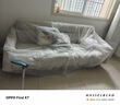 全友家居现代北欧简约布艺沙发家用三人位小户型可折叠两用家具沙发床 【色织 | 米白】2.12米直排 实拍图