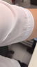 罗蒙（ROMON）纯色商务职业正装男士白衬衫工装男装短袖衬衣男CS72白色4XL 实拍图