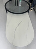 森生林岩板茶几客厅小户型简约轻奢椭圆形可伸缩茶桌 C14-1黑架灰箱 雪山白+黑玻 120cm椭圆茶几+80cm小圆边几 实拍图
