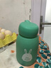 【京东物流送货上门】萌萌兔卡通水杯女牛奶玻璃杯创意便携杯子 绿色萌萌兔 330ml 1只 实拍图