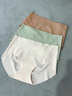 松山棉店小空气轻薄无痕5A抗菌高弹不紧勒女士内裤浅肤+果绿+棕色均码PLUS 实拍图