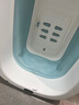 奔麦【送货上门】泡澡桶折叠浴桶洗澡桶成人浴盆婴儿童家用洗澡神器 实时感温1.5米+加盖+升级坐靠垫 实拍图