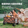 探险者（TAN XIAN ZHE）露营车儿童可躺户外推车野餐车露营装备折叠露营推车营地车买菜车 300L 曜石黑聚拢款【双刹飞机轮】 实拍图