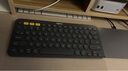 罗技（Logitech）时尚系列 K380 键盘 蓝牙办公键盘 无线键盘 女友 便携超薄键盘 笔记本键盘 黑灰色 实拍图