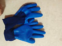 星宇 浸胶劳保手套 优耐保半挂乳胶压纹防滑耐用 工业工地工作木工钢筋工建筑防护手套 12付 蓝色 A688【耐磨透气柔软】 实拍图