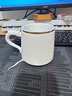 PAKCHOICE茶杯茶水分离陶瓷杯带盖办公室杯羊脂玉水杯送长辈父亲礼物泡茶杯 实拍图