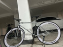 云宵死飞自行车实心胎成人初中学生青少年公路单车赛车代步24男士 钛银色26寸60刀 实拍图