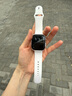 Apple/苹果 Watch Series 10智能手表蜂窝款46毫米玫瑰金色铝金属表壳淡桃粉色运动型表带S/M MWYM3CH/B 实拍图